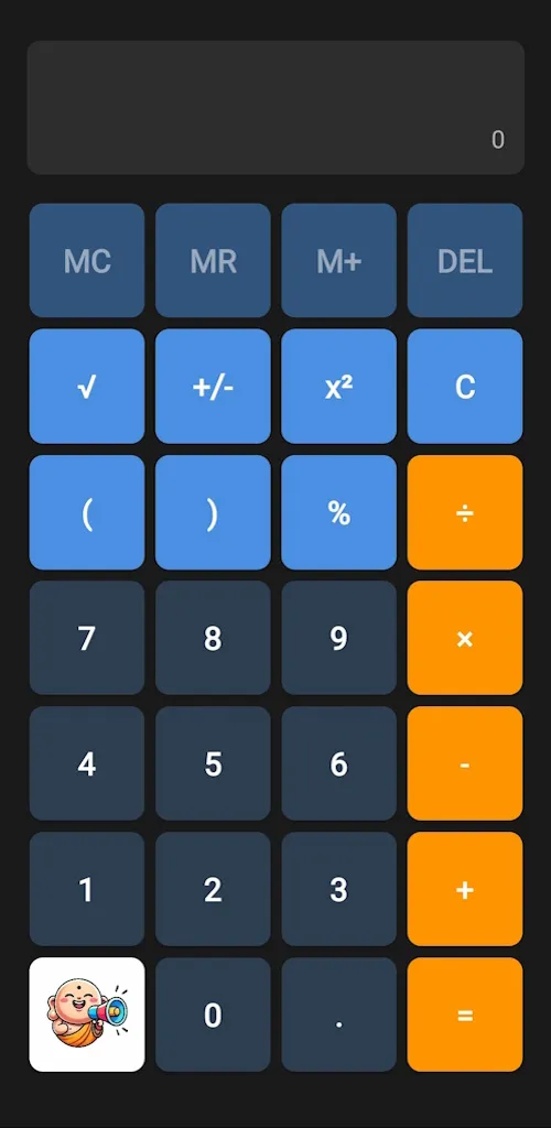 BuDDhaCalc in the Dark theme